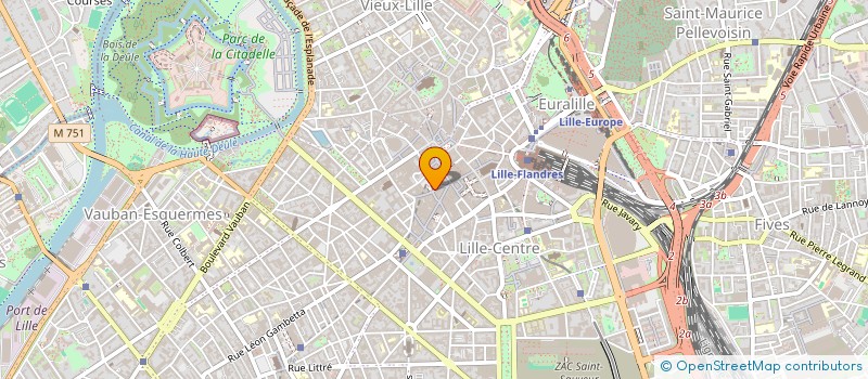 localisation de l'entreprise LES FOSSES à LILLE