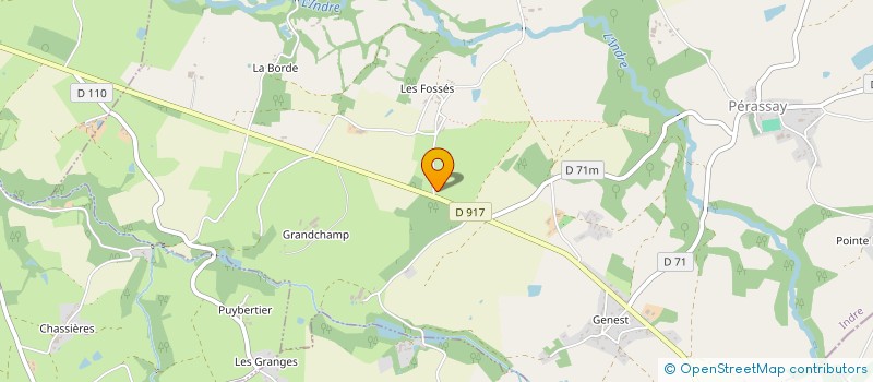 localisation de l'entreprise LES FOSSES à SAINTE-SEVERE-SUR-INDRE