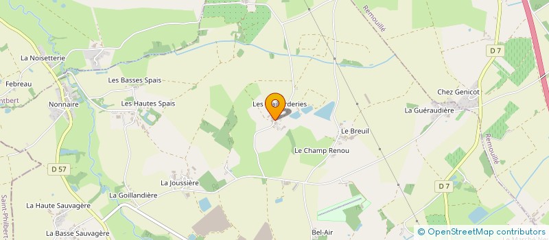 localisation de l'entreprise LES FOSSES BLANCHES à LA PLANCHE