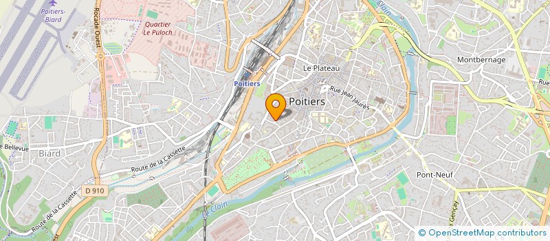 localisation de l'entreprise LES FOSSOYEUSES DE LITTERATURE  POITIERS