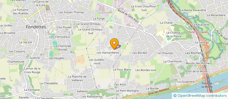 localisation de l'entreprise LES FOUCATIERES à FONDETTES