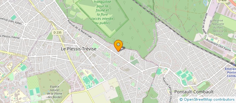 localisation de l'entreprise LES FOUCAULTS à LE PLESSIS-TREVISE