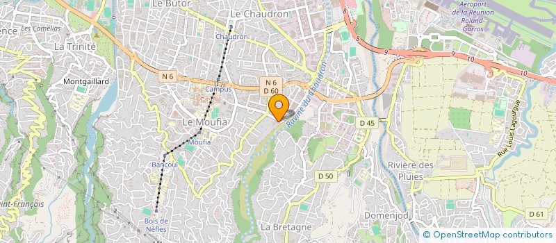 localisation de l'entreprise LES FOUCHEROLLES à SAINT-DENIS