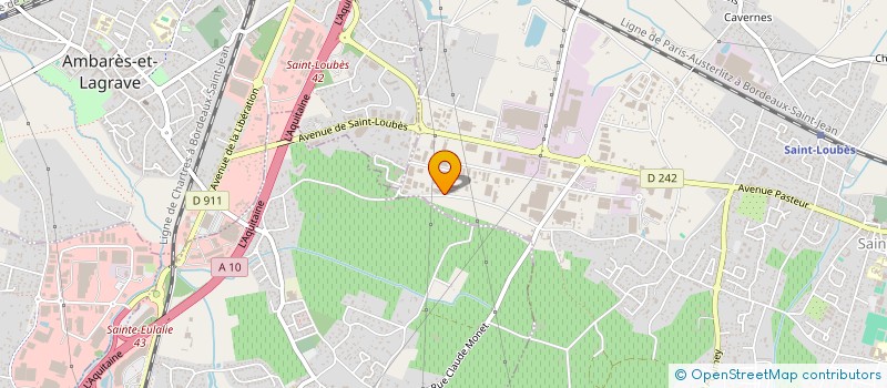 localisation de l'entreprise LES FOUGERES  SAINT-LOUBES