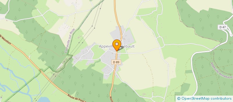 localisation de l'entreprise LES FOUGERES  APPEVILLE-ANNEBAULT