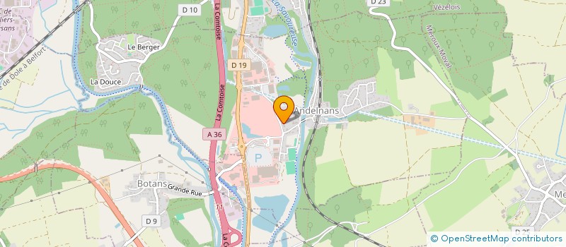 localisation de l'entreprise LES FOUGERES à ANDELNANS