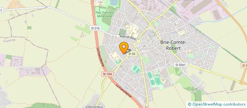 localisation de l'entreprise LES FOUGERES à BRIE-COMTE-ROBERT