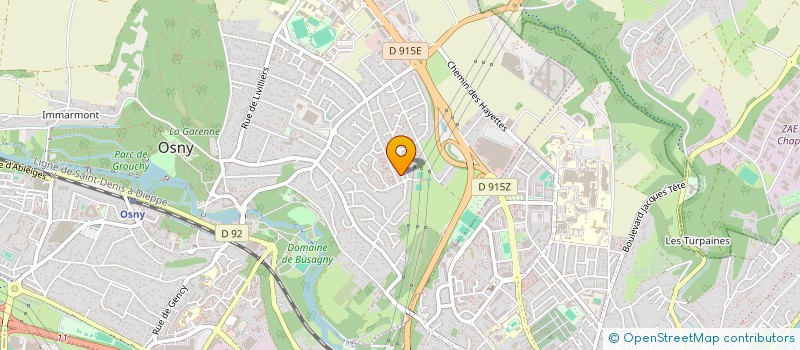 localisation de l'entreprise LES FOUGERES  OSNY