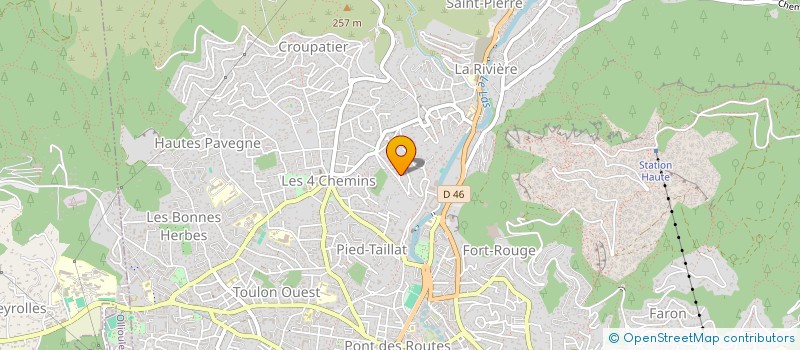 localisation de l'entreprise LES FOUGERETS  TOULON