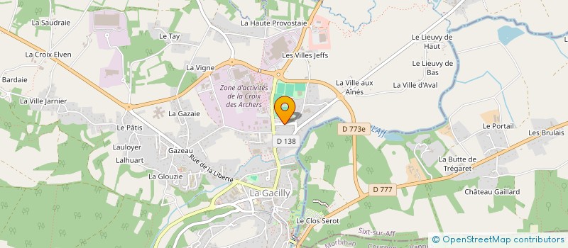 localisation de l'entreprise LES FOUGERETS / SAINT-MARTIN SUR OUST  SAINT-MARTIN-SUR-OUST