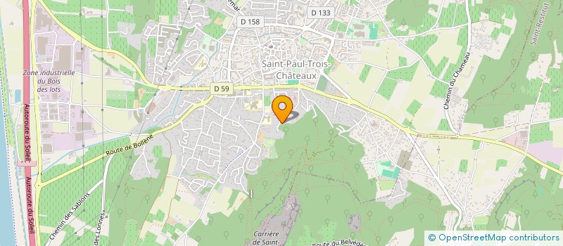 localisation de l'entreprise LES FOUGES  SAINT-PAUL-TROIS-CHATEAUX