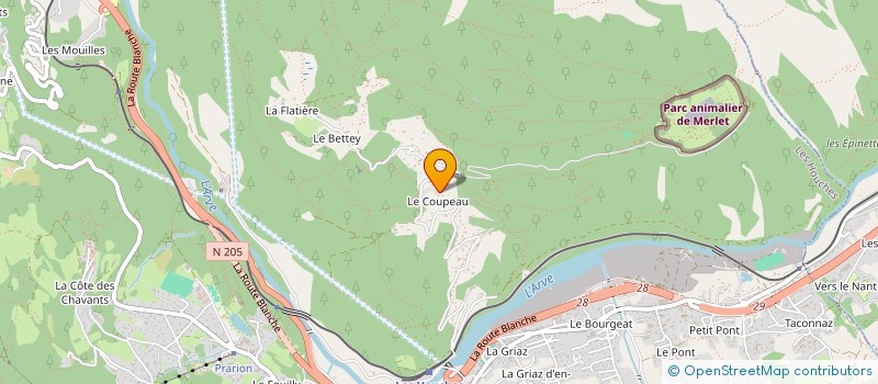 localisation de l'entreprise LES FOUGES  LES HOUCHES