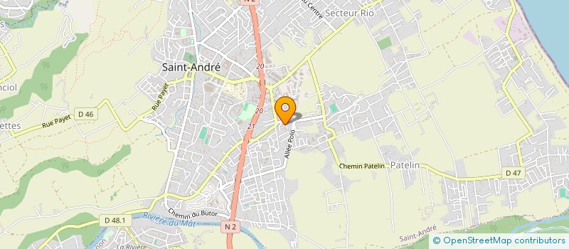 localisation de l'entreprise LES FOULARDS à SAINT-ANDRE