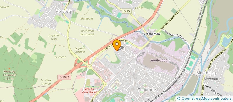 localisation de l'entreprise LES FOULDROUILLES  THOUROTTE