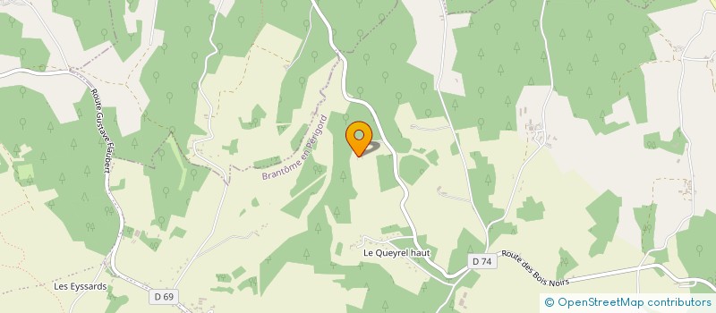 localisation de l'entreprise LES FOULEES AGONACOISES  BRANTOME EN PERIGORD