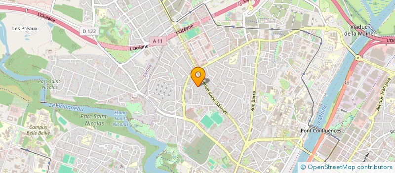 localisation de l'entreprise LES FOULEES AVRILLAISES  ANGERS