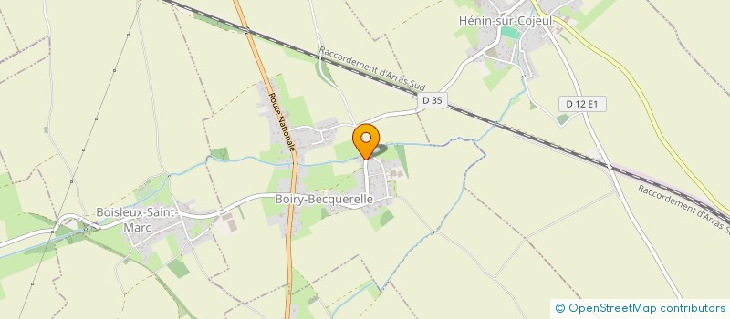localisation de l'entreprise LES FOULEES BERLAQUINES  BOIRY-BECQUERELLE