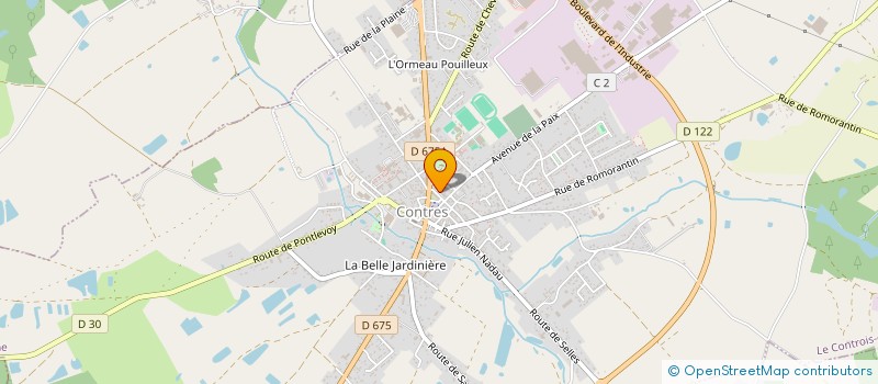 localisation de l'entreprise LES FOULEES CONTROISES  LE CONTROIS-EN-SOLOGNE