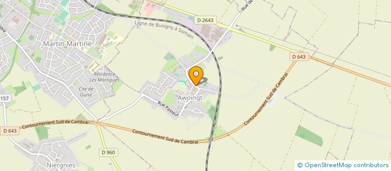 localisation de l'entreprise LES FOULEES D'AWOINGT  AWOINGT