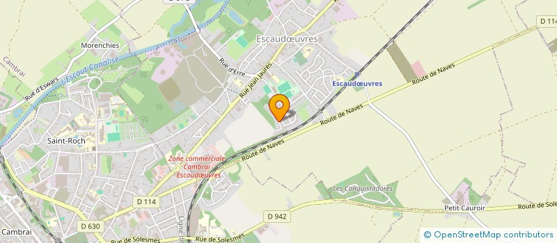localisation de l'entreprise LES FOULEES D'ESCAUDOEUVRES  ESCAUDUVRES
