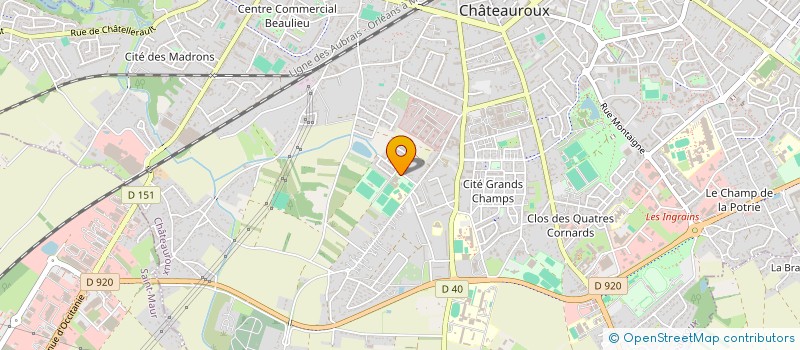 localisation de l'entreprise LES FOULEES DE CHATEAUROUX à CHATEAUROUX