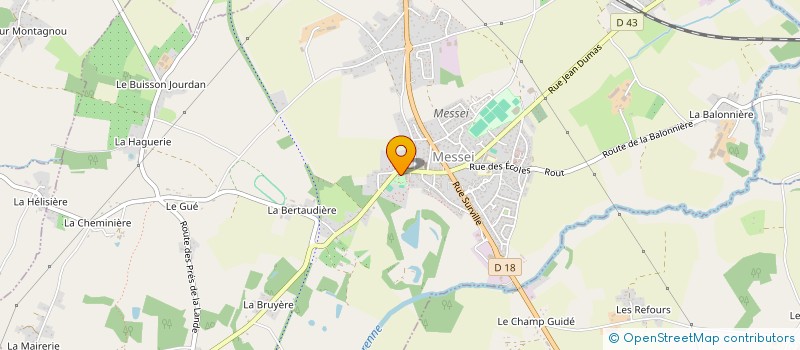 localisation de l'entreprise LES FOULEES DE LA VARENNE  MESSEI