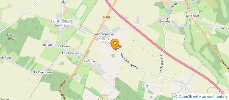 localisation de l'entreprise LES FOULEES DE MAELYS  SAINT-PIERRE-DU-BU