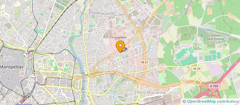 localisation de l'entreprise LES FOULEES DU MILLENAIRE à MONTPELLIER