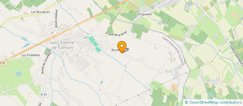 localisation de l'entreprise LES FOULEES DU REVE  SAINT-ETIENNE-DE-TULMONT