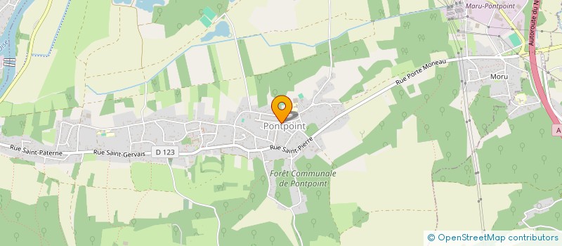 localisation de l'entreprise LES FOULEES PICARDES  PONTPOINT