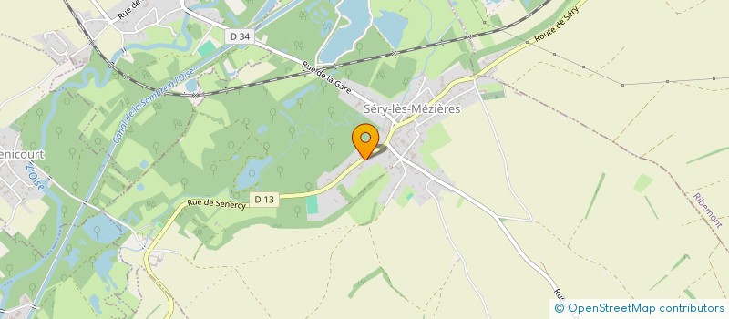 localisation de l'entreprise LES FOULEES SOLIDAIRES DE SAINT QUENTIN  SERY-LES-MEZIERES