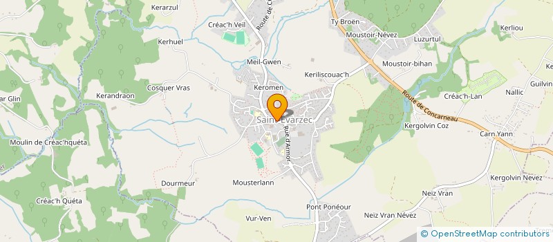 localisation de l'entreprise LES FOULEES VARZECOISES  SAINT-EVARZEC