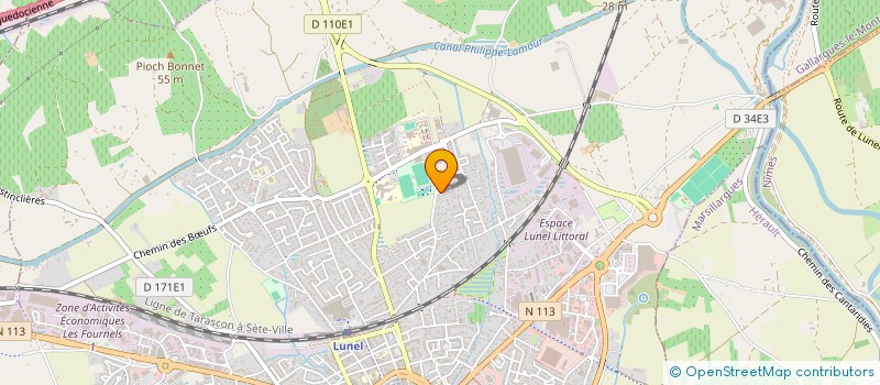 localisation de l'entreprise LES FOURBERIES DE CYRIAQUE  LUNEL