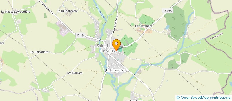 localisation de l'entreprise LES FOURGUENELLES  SAINT-HILAIRE-DE-VOUST