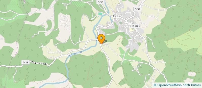 localisation de l'entreprise LES FOURMIES  BRAS