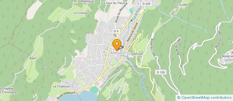 localisation de l'entreprise LES FOURMIS  ALLEVARD