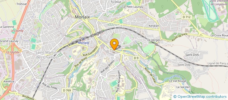 localisation de l'entreprise LES FOURMIS VAGABONDENT à MORLAIX