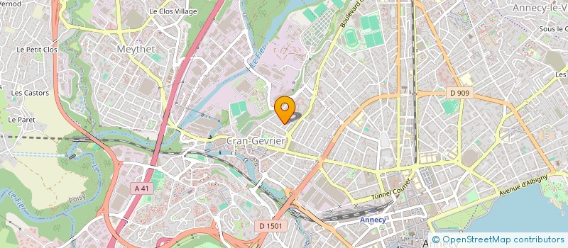 localisation de l'entreprise LES FOURMIS VERTES à ANNECY