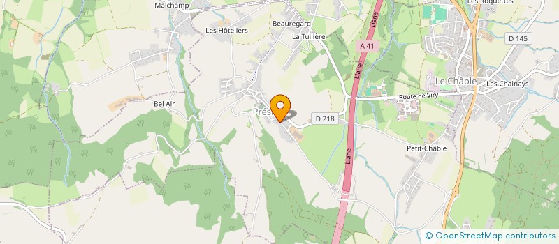 localisation de l'entreprise LES FOURMIS VOLANTES  PRESILLY