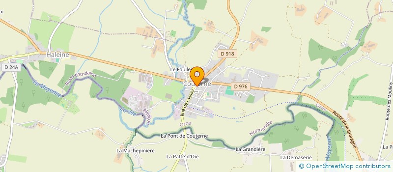 localisation de l'entreprise LES FOURNELLES à LA FERTE MACE