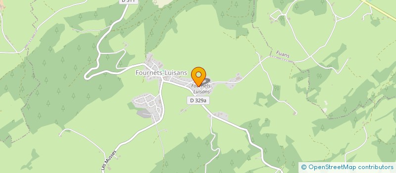 localisation de l'entreprise LES FOURNETS  FOURNETS-LUISANS