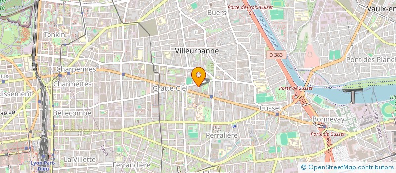 localisation de l'entreprise LES FOURNIERS DE BARROS  VILLEURBANNE