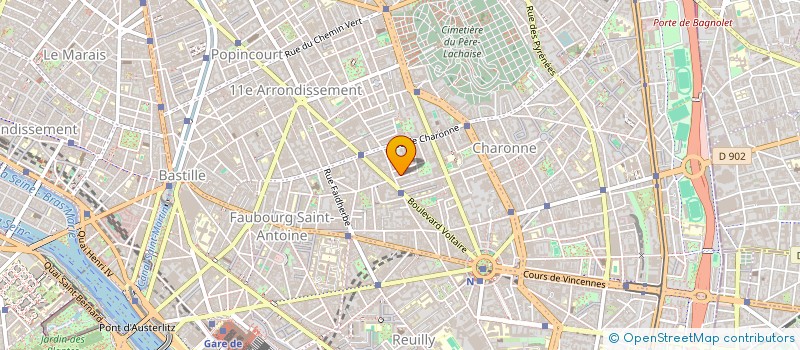 localisation de l'entreprise LES FOURNIGONS  PARIS