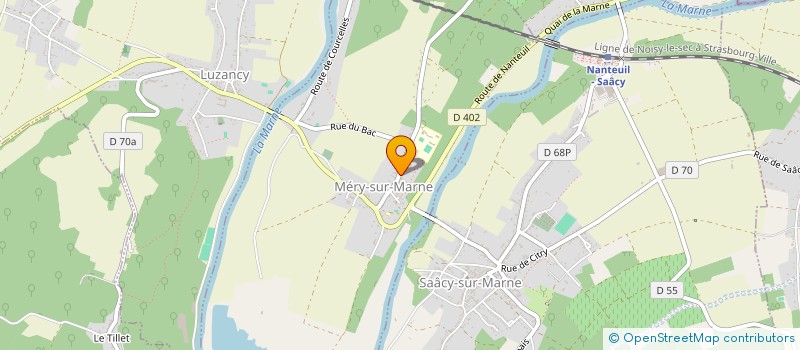 localisation de l'entreprise LES FOURNITURES DU COEUR  MERY-SUR-MARNE