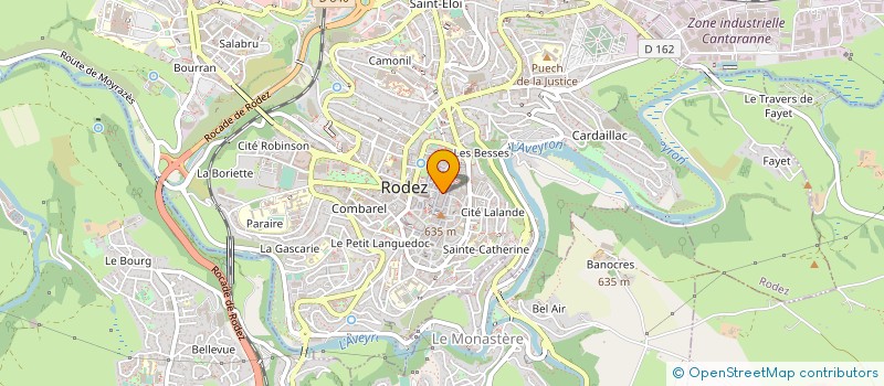 localisation de l'entreprise LES FOURQUES  RODEZ