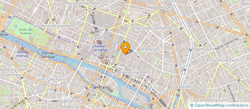 localisation de l'entreprise LES FOURRURES J POUGATCH à PARIS