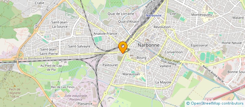 localisation de l'entreprise LES FOURS A CHAUX à NARBONNE