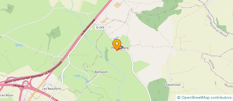 localisation de l'entreprise LES FOUS ALLIER  MONTMARAULT