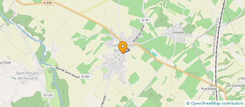 localisation de l'entreprise LES FOUS DE LA BOULANGE à SAINT-GENIS-D'HIERSAC