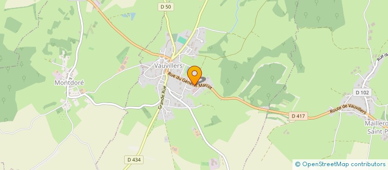 localisation de l'entreprise LES FOUS DE LA POURSUITE SUR TERRE  VAUVILLERS